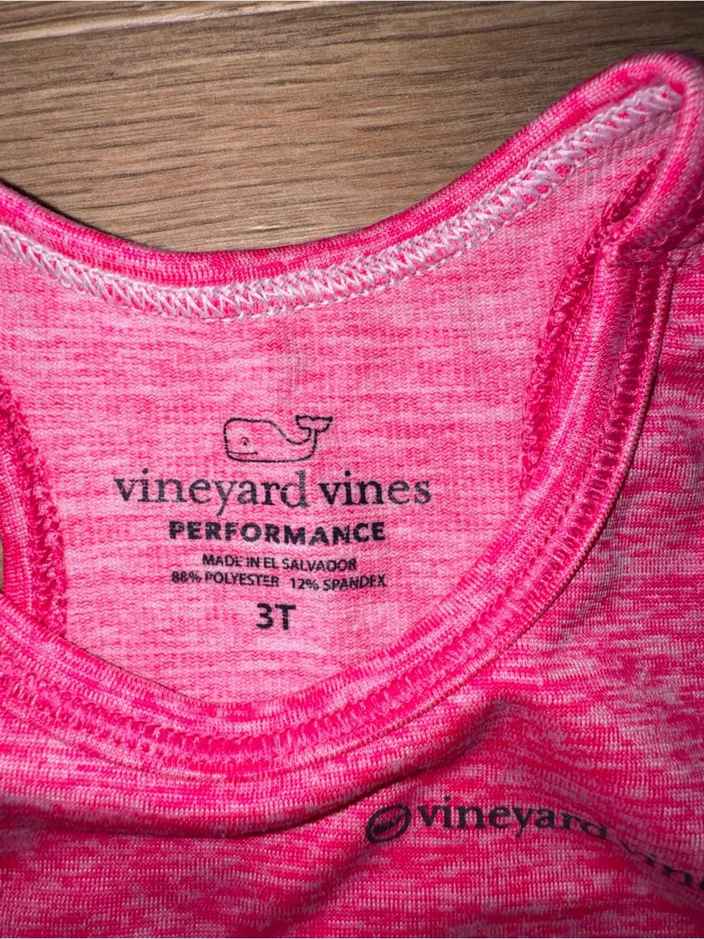 Vineyard Vines Performance Pink Tank Top